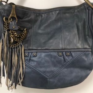 Juicy Couture Colonial Blue Leather XLARGE Hobo